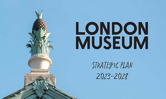 Cover of the London Museum's Strategic Plan 2023-28