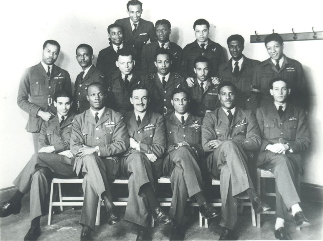 A group of African and Caribbean RAF officers, c. 1942.