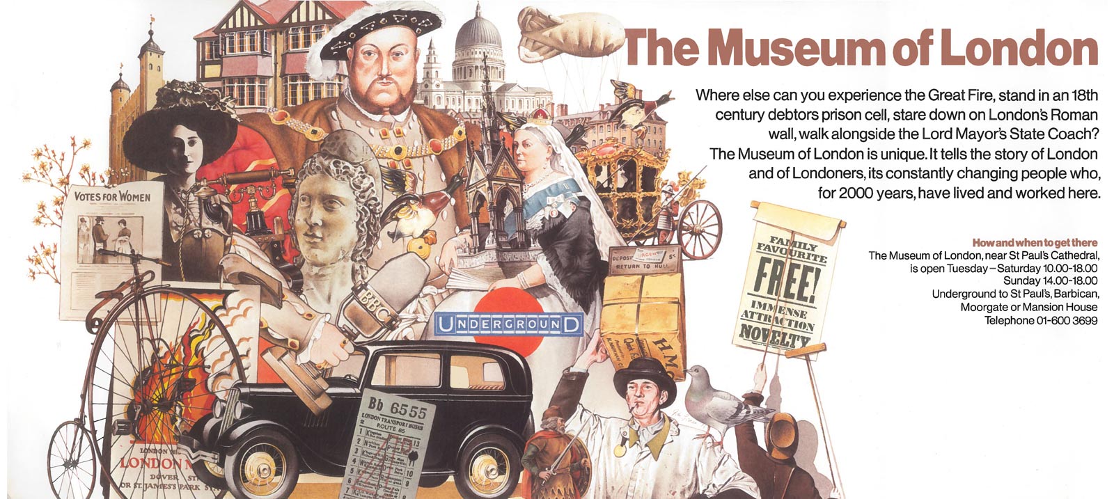 A poster for the Museum of London from 1976.