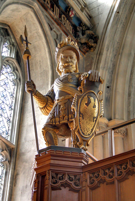 Statue of Magog in the Guildhall. Copyright Ian Visits, BY-NC.