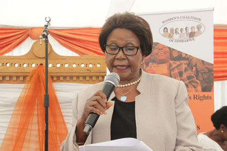Tsungi Hungwe of the Women's Coalition of Zimbabwe.