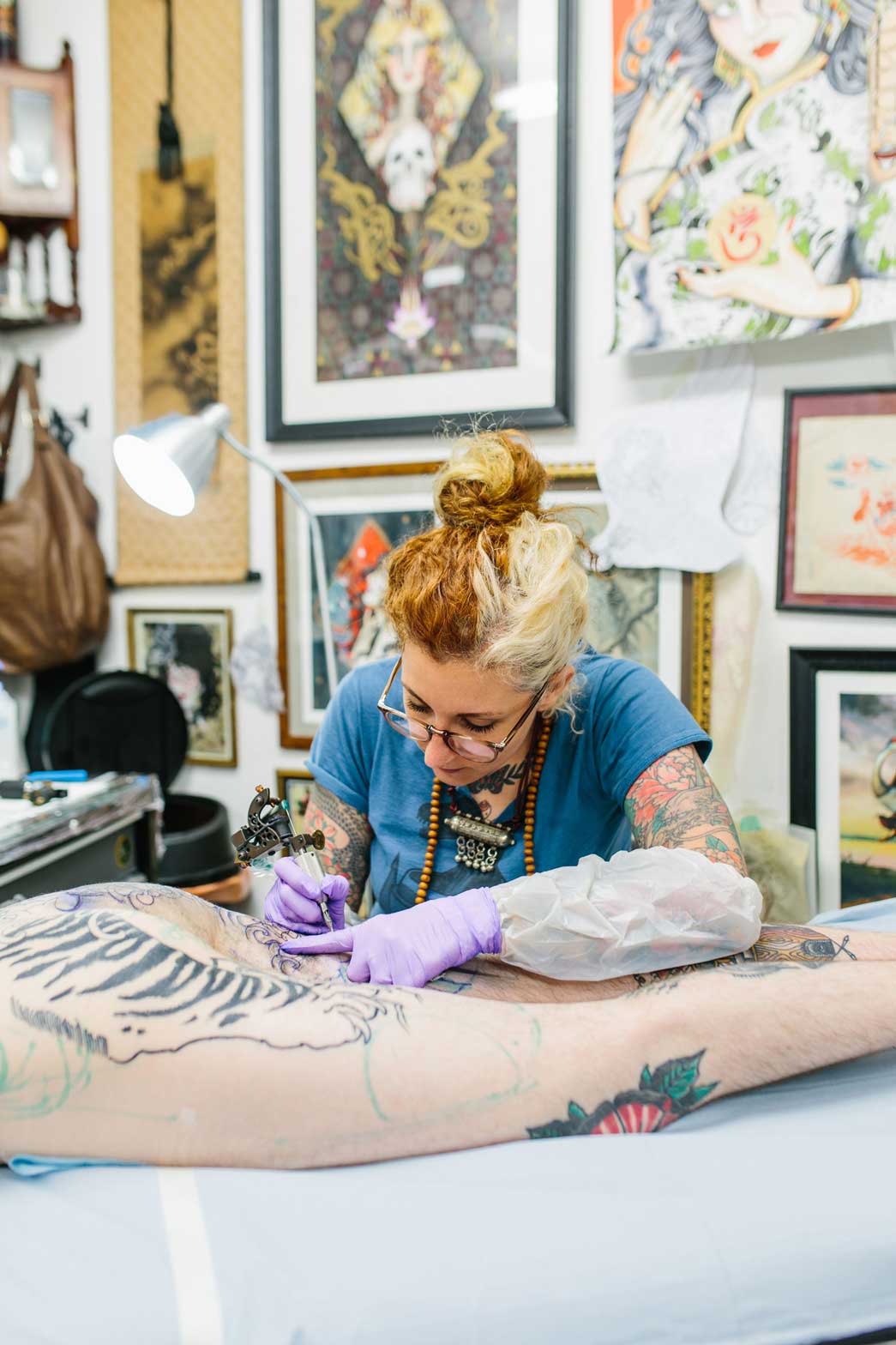 Tattoo artist Claudia de Sable. Copyright Kate Berry.