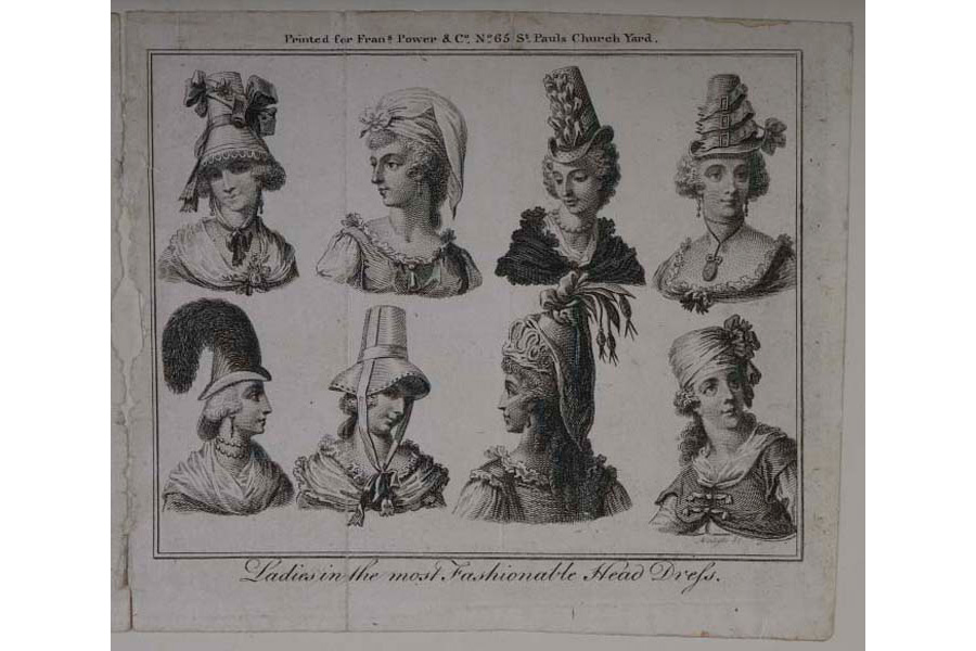 Print of 'Ladies in most fashionable headress'