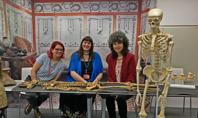 You'll hear from a real osteologist (bone scientist) and children's author Caroline Lawrence.