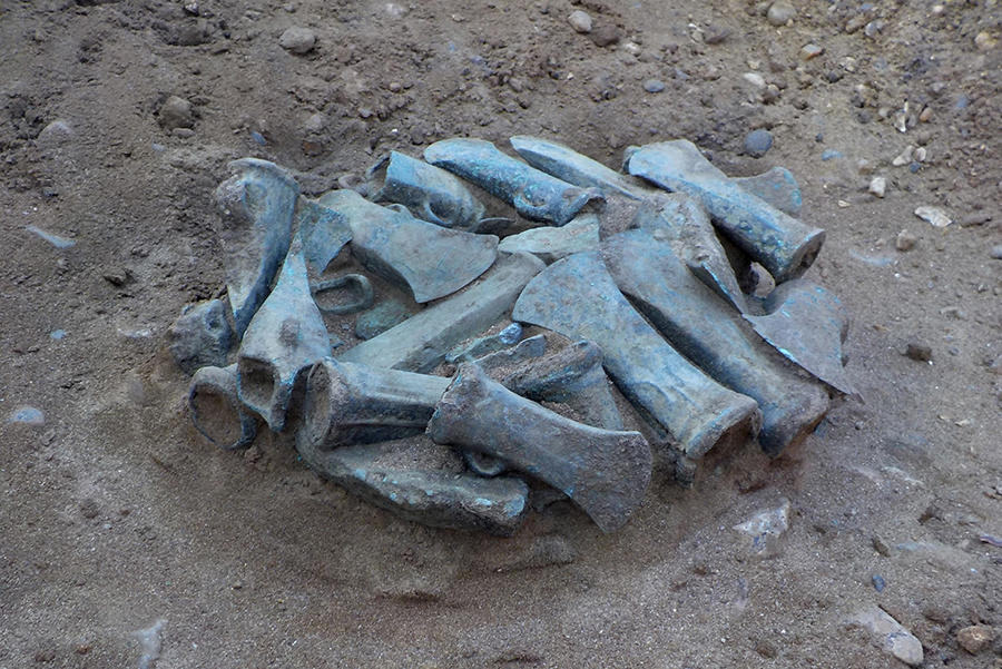 One of the hoards discovered on site in Havering (c) Archaeological Solutions Ltd.jpg