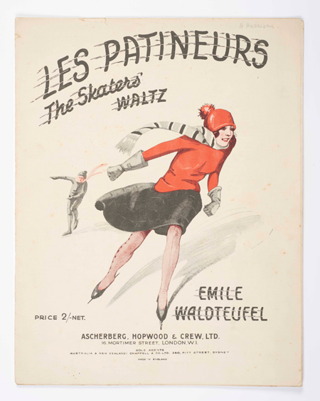 Sheet music for Les Patineurs, the skater's waltz.