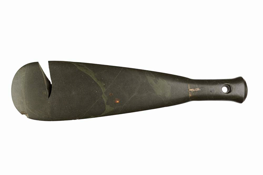 Patu onewa (Māori hand axe) imported from New Zealand during the 19th century.