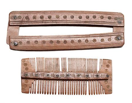 Bone comb and comb case