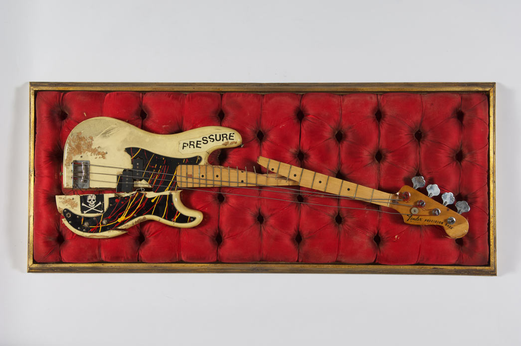 Simonon’s Fender Precision Bass was damaged on stage at The Palladium in New York City on 21st September 1979, as Simonon smashed it on the floor in an act of spontaneous and complete frustration. 