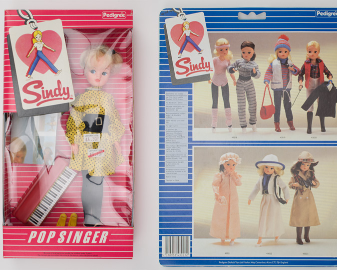 Clipped art of Sindy dolls