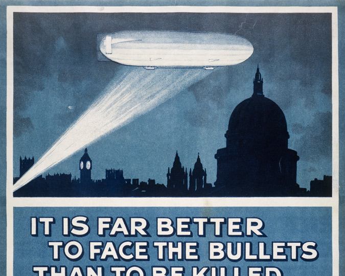 Top half of a WWI recruiting poster