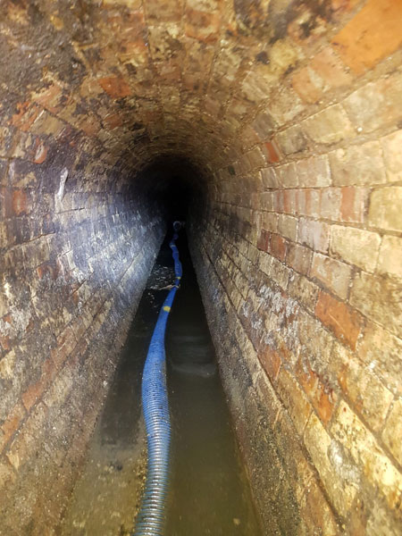 Fatberg in the sewers.