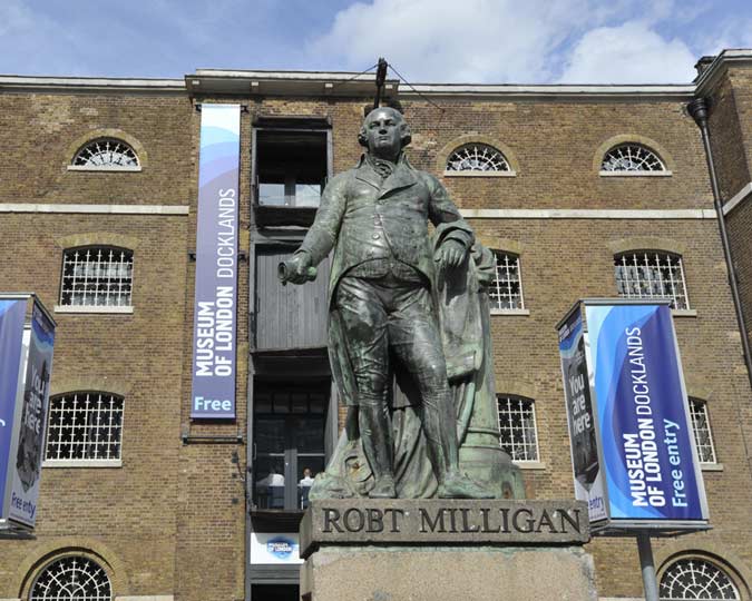 Statue of Robert Milligan at Docklands