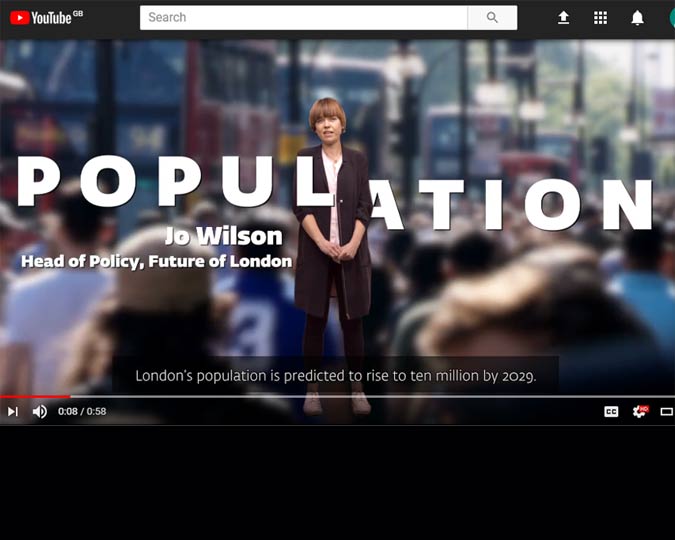 Jo Wilson, head of policy at Future London, speaks about London's population.