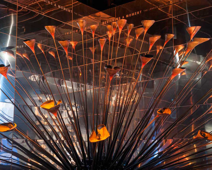 The London 2012 Olympic Cauldron.