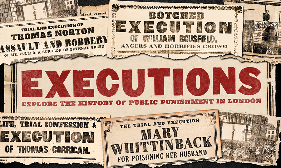 Collection of news headlines about public executions 