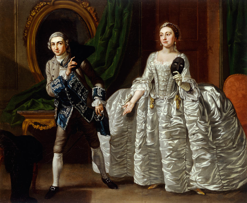 David Garrick (1717-79) and Hannah Pritchard (1711-68) in a Scene from 'The Suspicious Husband'. Oil on canvas. 