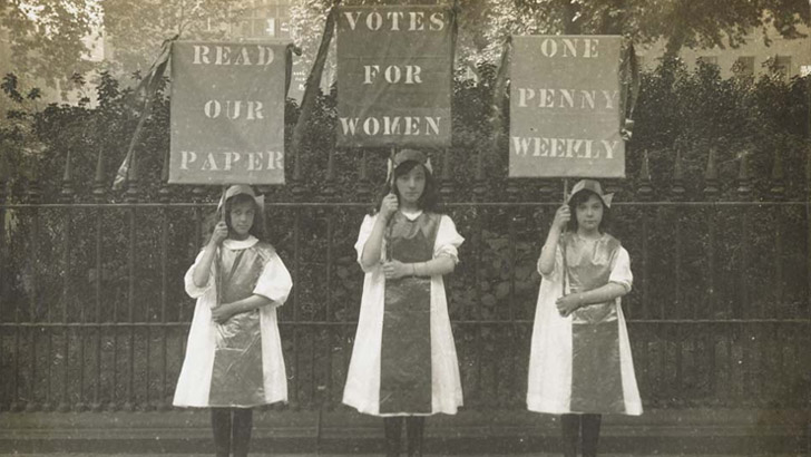 Suffragette poster parade ©  H Searjeant