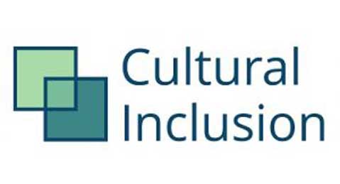 The words Cultural Inclusion Manifesto are beside two intersecting green squares.