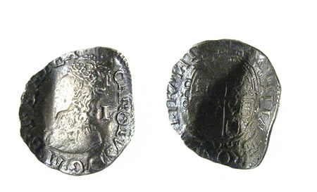 A post-medieval silver penny of Charles I, probably bent to form a love token, dating between 1625–49. (Courtesy: Wikimedia Commons)