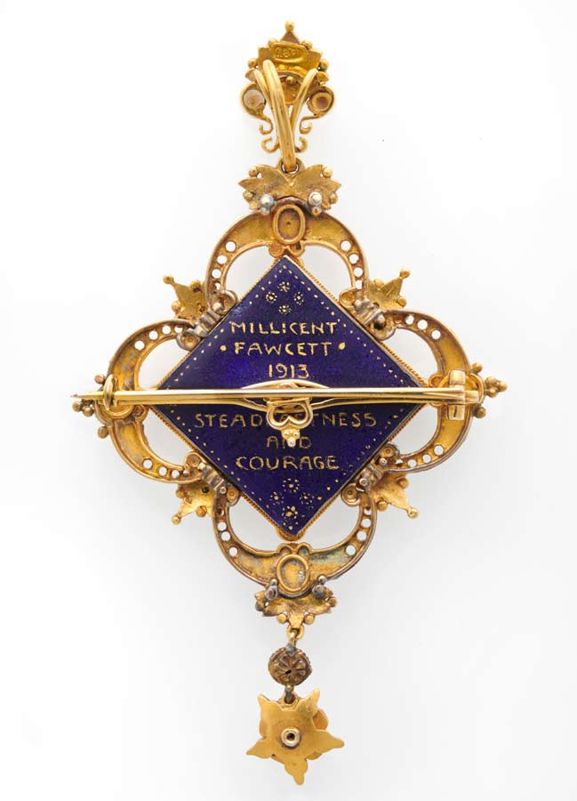 Brooch owned by Millicent Fawcett now on long-term loan to the Museum of London.