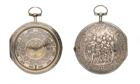Watch, c. 1740
Made by James de Baufre. Silver, brass, steel.