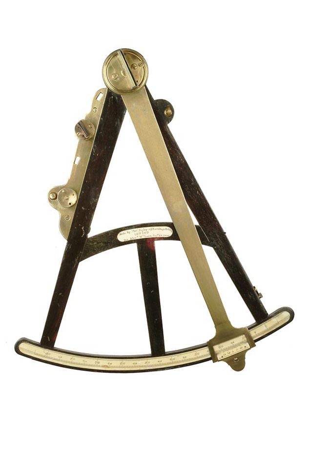 Octant designed by Hayley used for navigation at sea.