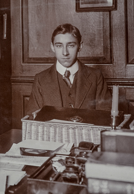 Maurice Read, London Museum typist, in 1912.