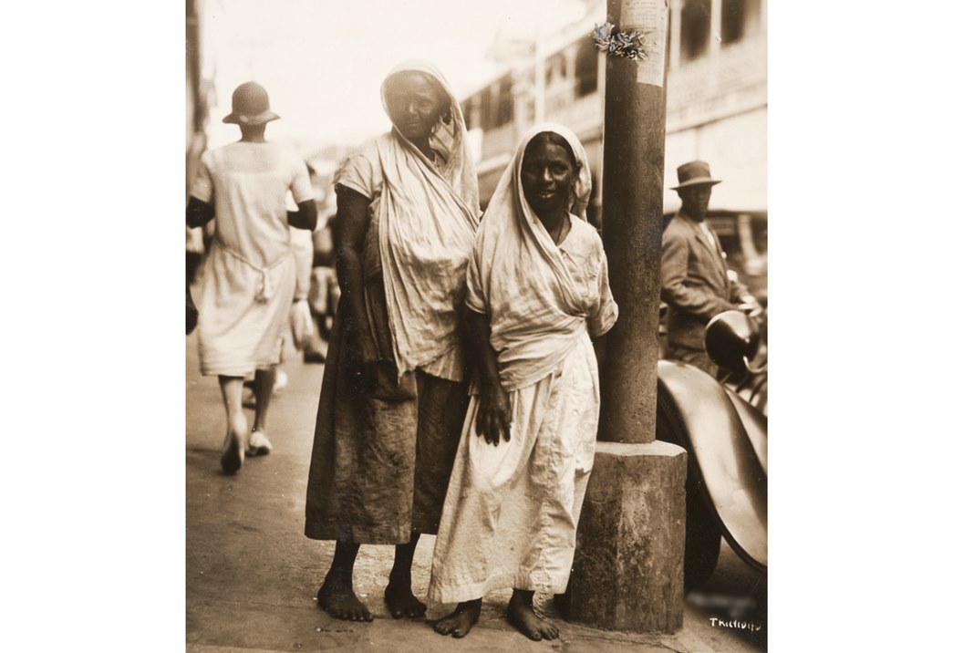 A postcard showing two Indian women in Trinidad, West Indies. (Courtesy: J.F. Manicom)