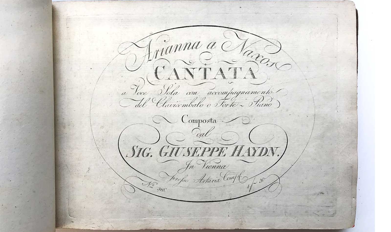 Joseph Haydn’s Arianna a Naxos, 1790