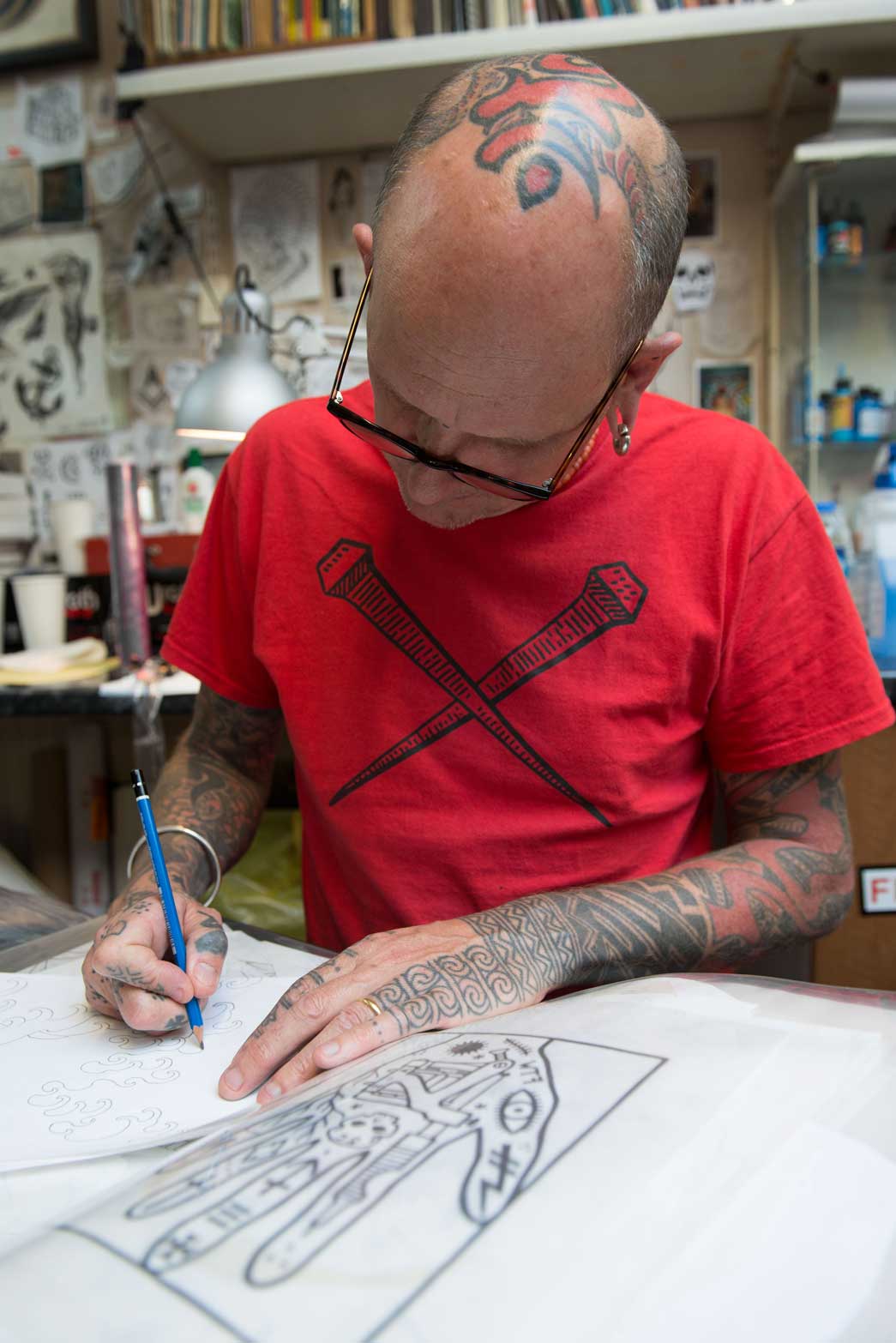 Tattoo artist Alex Binnie.