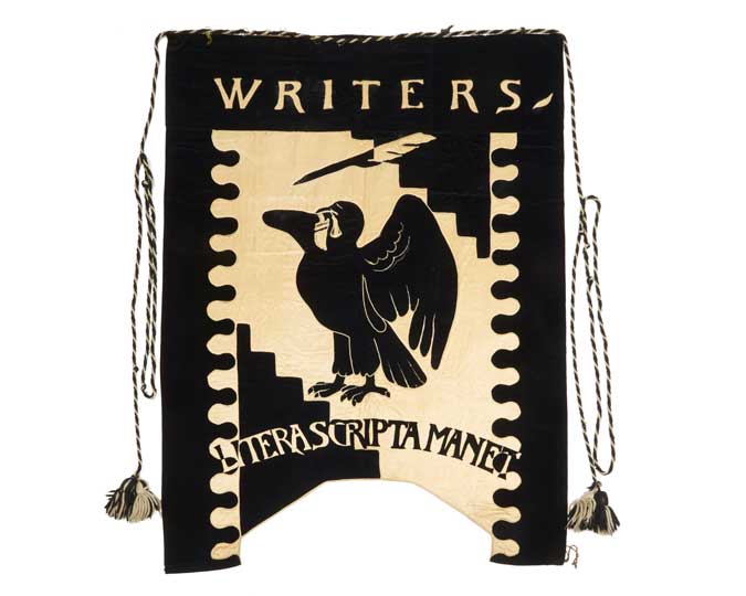 Banner of the WSPU Writer's Union.
