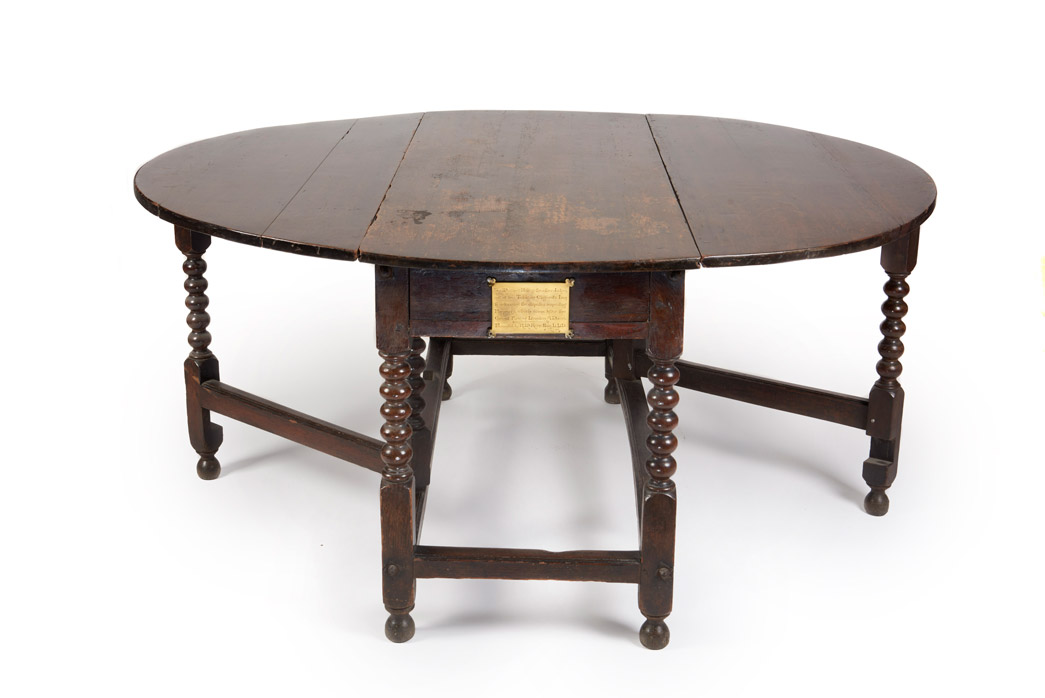 Table used by judges in the Fire Courts which sat after the Great Fire of 1666.