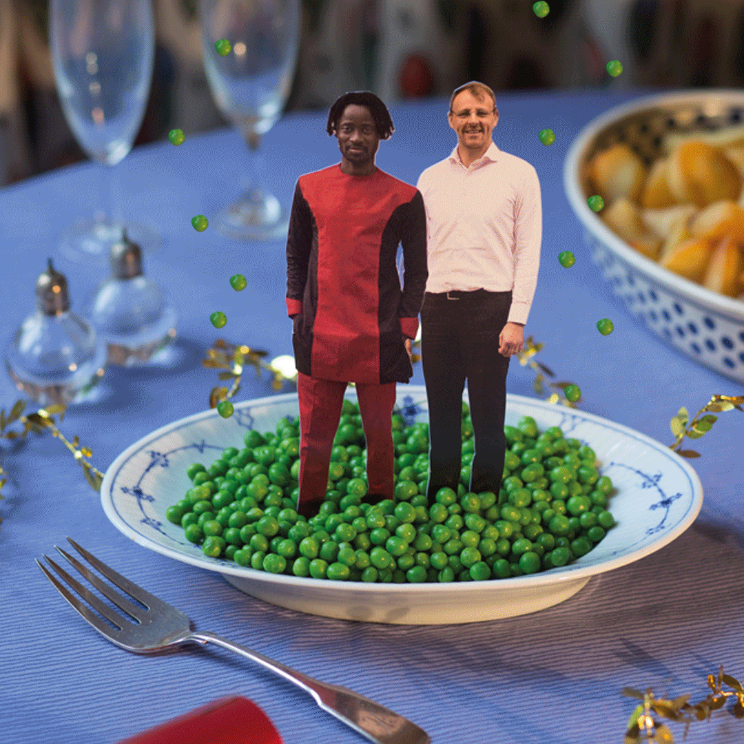 Since 2016 Bisi – and activist, actor and refugee who spent many Christmases alone – and his partner Anthony have put out a social media invitation for the lonely to come and celebreate Christmas in their own home.