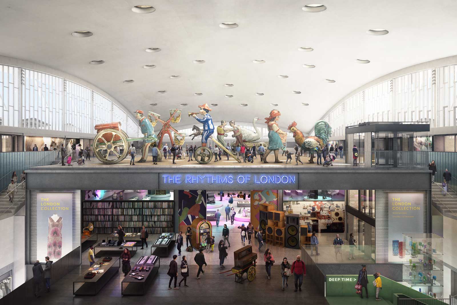 Artist's impression of the new Museum of London building in the Poultry Market.