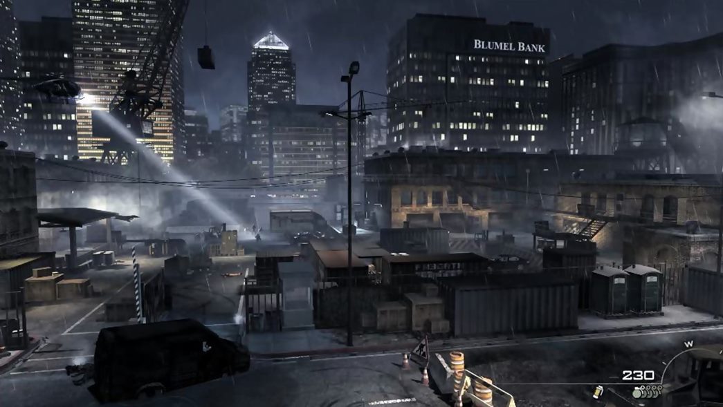 Call of Duty: Modern Warfare 3
For Londoners, seeing locations they know so well, such as No.1 Canada Square or Canary Wharf is an absolute treat. (©Activision)
