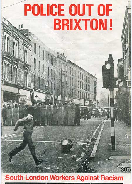 'Police out of Brixton' leaflet, 1981