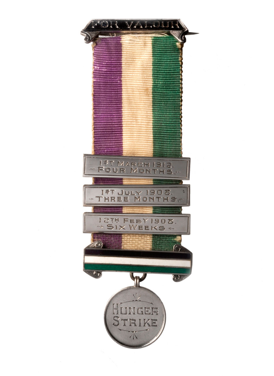 Suffragette hunger strike medal.