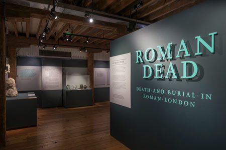Inside the Roman Dead exhibition