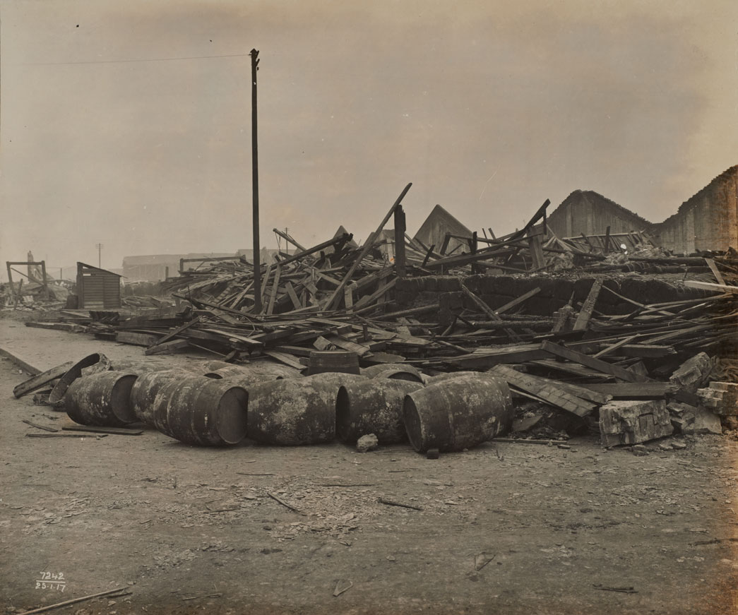 Damage from the Silvertown explosion.