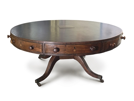 The mahogany ‘Buxton Table’, currently on display at the Museum of London Docklands. (ID no.: L361) On loan so can't be used anywhere else