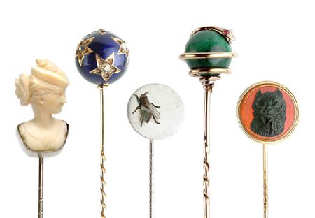Some quirky pins given to the given to the museum by A.W. Bishop in 1927. (ID no.: 27.43/200)