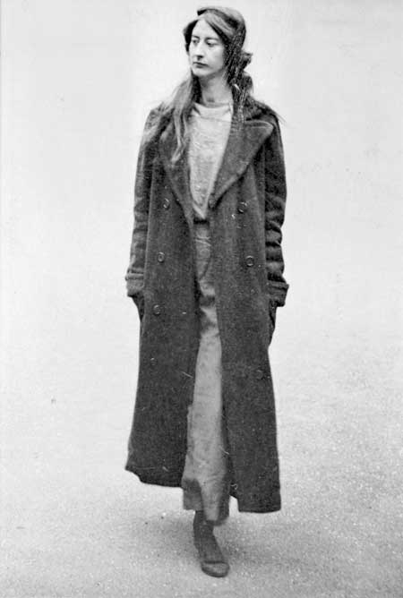 A surveillance photograph of the suffragette prisoner Frieda Graham. The Home Office commissioned the undercover photography of militant suffragettes from 1913. This surveillance photo of the suffragette prisoner Frieda Graham was taken as she exercised in the yard of Holloway Gaol. Such photos were used to identify militant suffragettes attempting to enter public buildings such as museums or art galleries. Frieda was imprisoned several times for militant activity. In May 1914 she received a six-month sentence for damaging five paintings at the National Gallery, but was released on 5 June after hunger striking and being force-fed.
