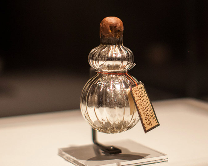 A witch in a bottle.