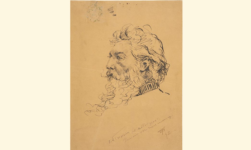 Sir Frederick Leighton, President of the Royal Academy. Unknown artist, 1892. (ID no.: Z6532)
