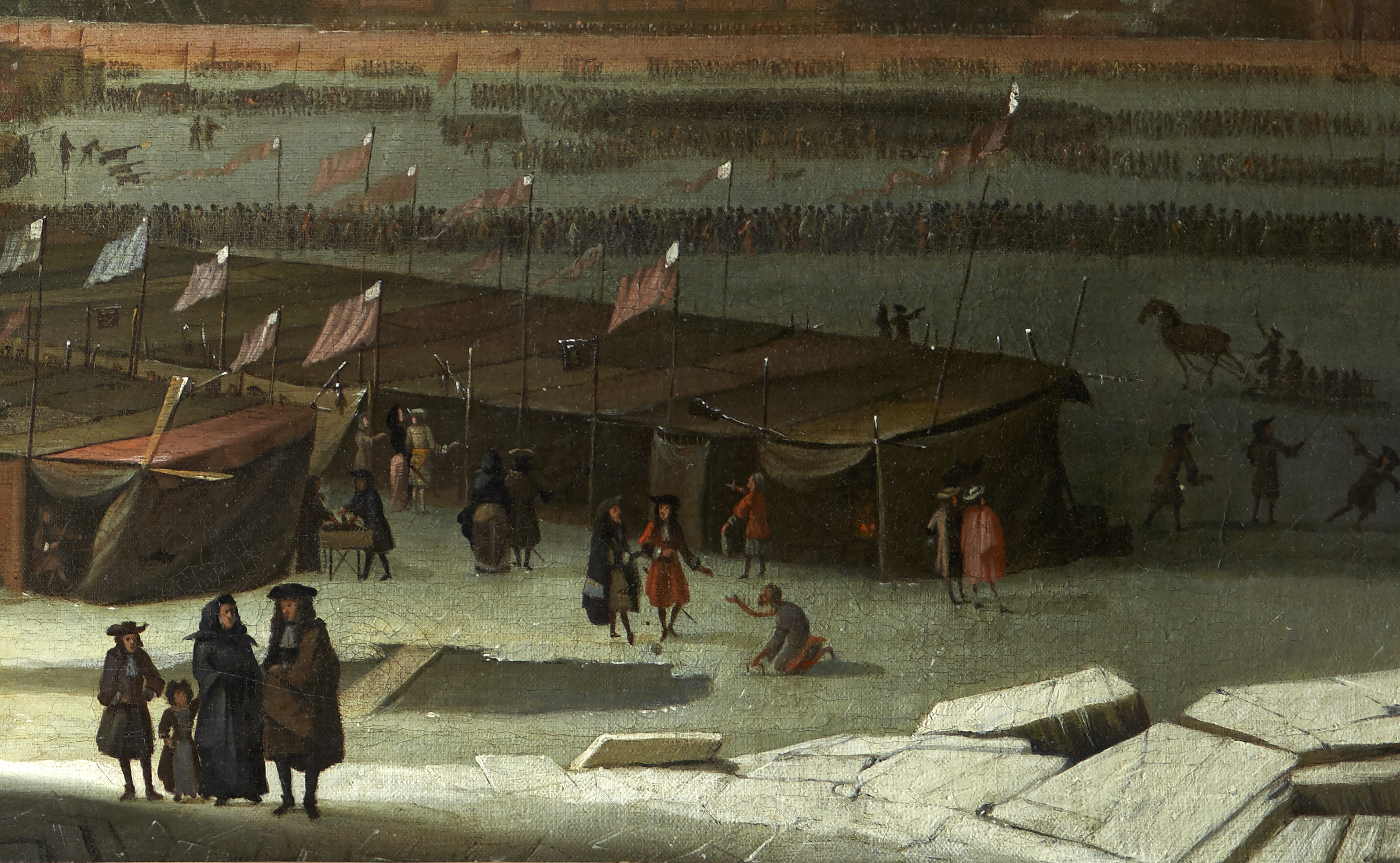 Abraham Hondius, A Frost Fair on the Thames at Temple Stairs, 1684, oil on canvas