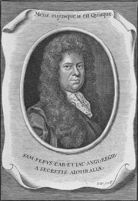 Print of Samuel Pepys.