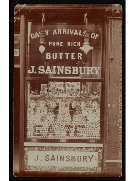 A Sainsbury’s Easter window display from the 1920s. (ID no.: SA/BRA/7/C/41/3/2) 