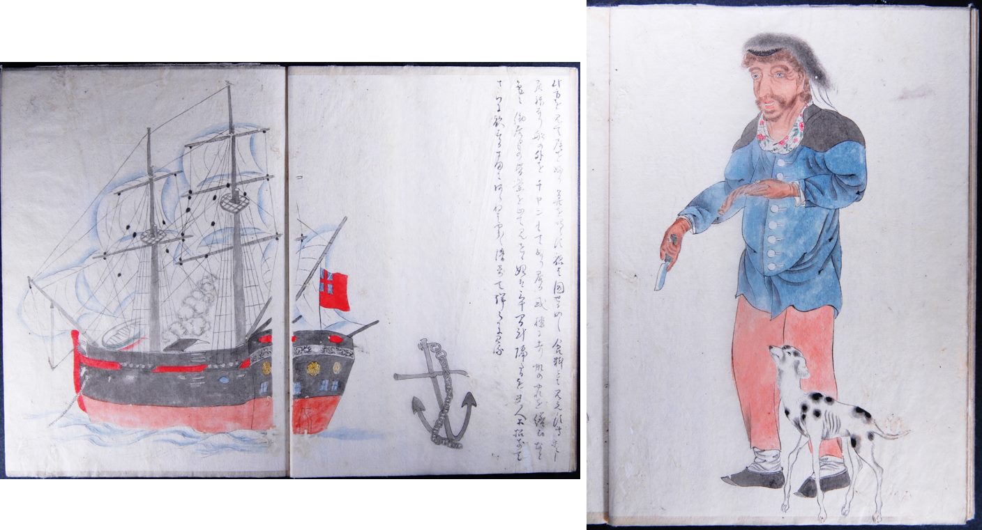 Recently deciphered drawings and an account by Japanese samurai artist Makita Hamaguchi talk of a ‘foreign ship’, which matches the description and time of Swallow’s arrival. (Courtesy: Tokushima Prefectural Archives)
