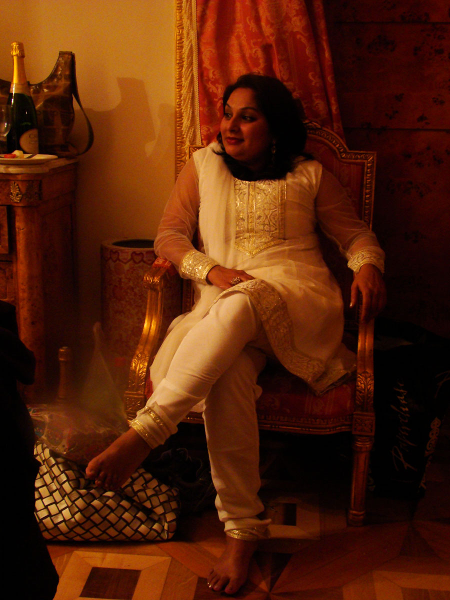 4. Julie wearing the salwar kameez at a friend's wedding.jpg
